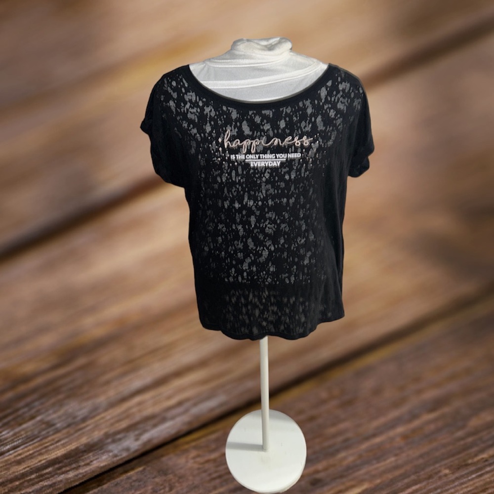 Graphic Sheer Top - small size